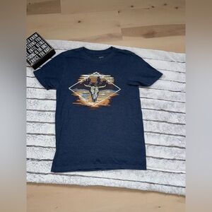 Sonoma Navy Graphic Tee with Skull Design